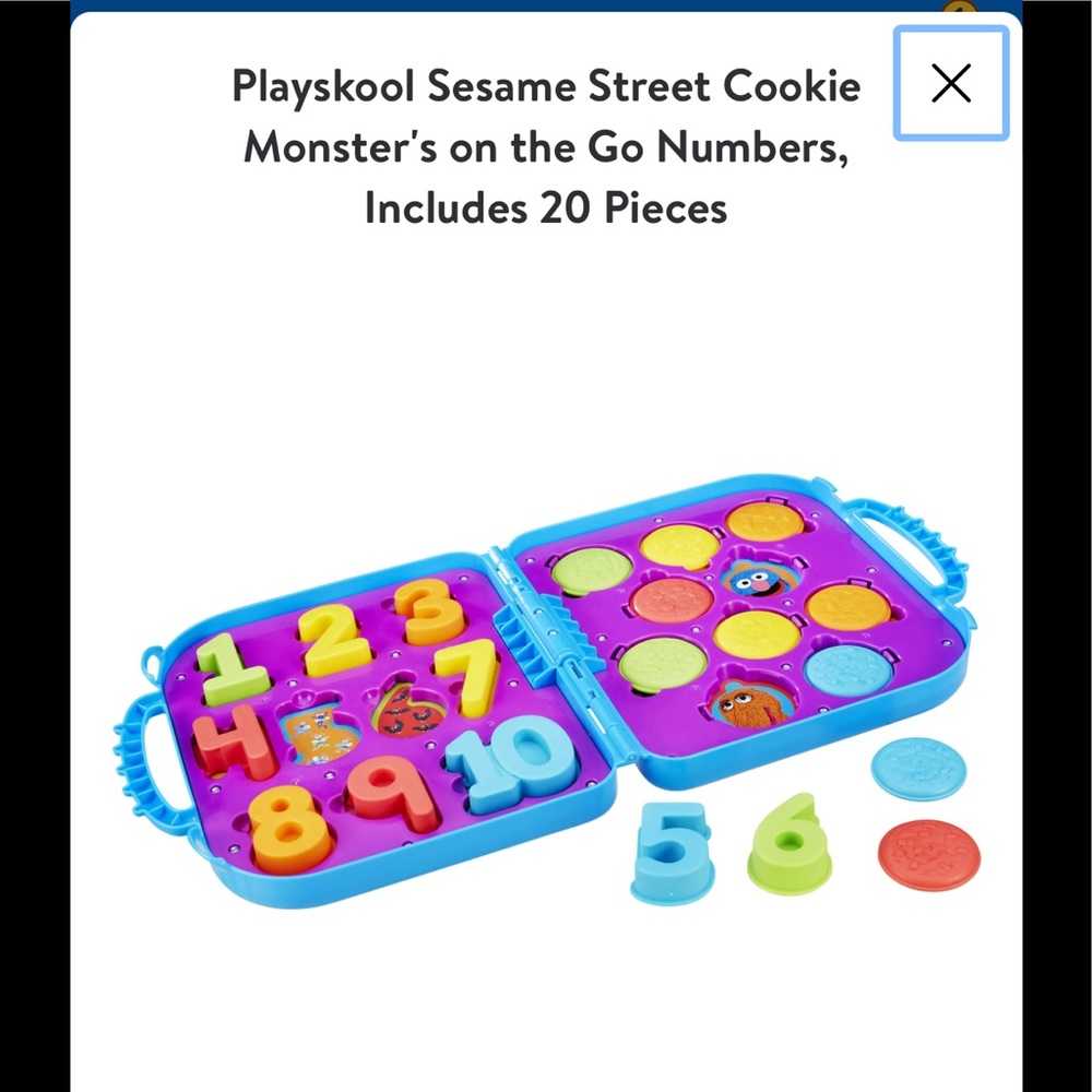 Playskool Sesame Street Cookie Monster's Numbers